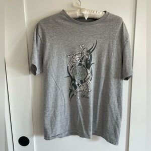 vintage y2k tribal  hawaiian Gray Graphic T-Shirt